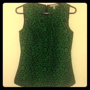 Green Leopard blouse
